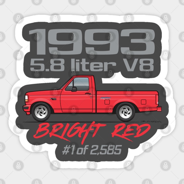 1993 red Sticker by JRCustoms44